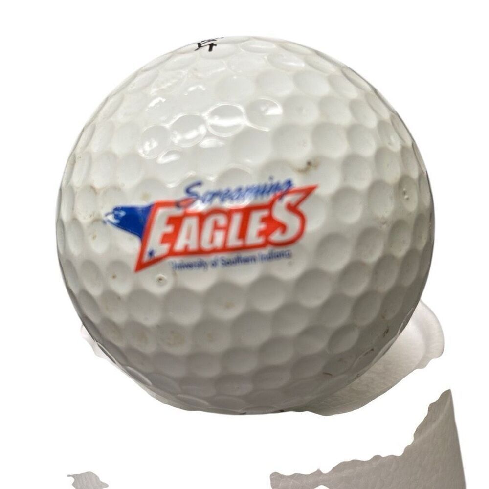 University Of Southern Indiana Screaming Eagles Logo Titleist Golf Ball